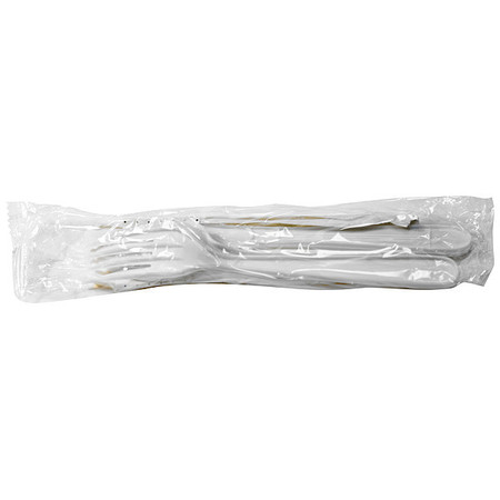 ZORO SELECT Disp Cutlery Set, White, Heavy, PK250 E177000