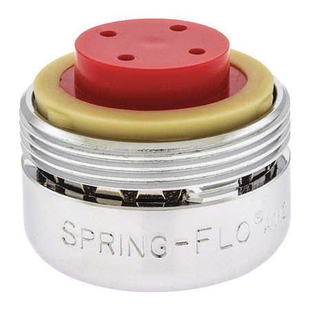 Spring-Flo 2.2 gpm Aerated Outlet, 15/16 in - 27 Thread Size, Chrome, Brass 1500105