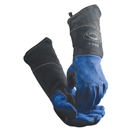 CAIMAN MIG/Stick Welding Gloves, Cowhide Palm, Universal, PR 1508