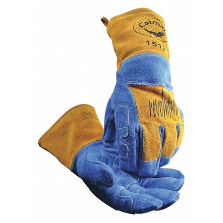 Caiman MIG/Stick Welding Gloves, Cowhide Palm, Universal, PR 1512