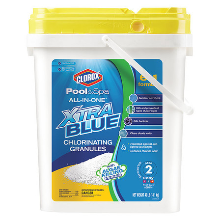 Clorox Chlorine, Granular, 40 lb., White 24340CLX