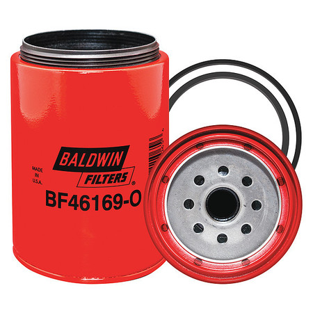 BALDWIN FILTERS Fuel Filter, Biodiesel/Diesel, 6-1/8" L BF46169-O