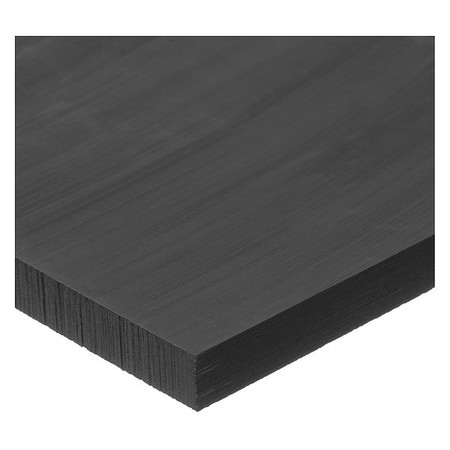 Zoro Select Black HDPE Plastic Sheet Stock 12" L x 12" W x 1/4" Thick BULK-PS-PE-833