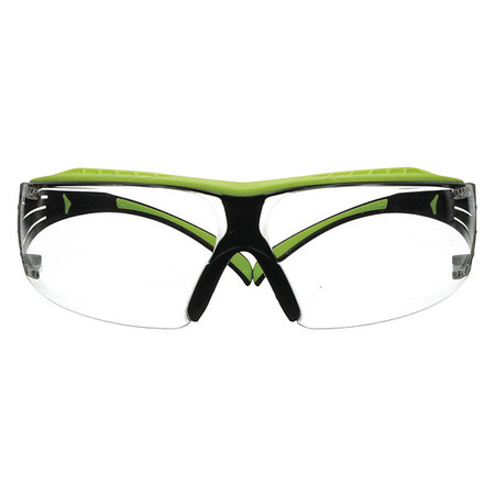 3M Safety Glasses, Clear Polycarbonate Lens, Anti-Fog ; Anti-Scratch SF401XAF-GRN