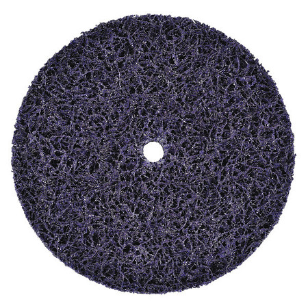 SCOTCH-BRITE 6" dia. Purple 100 grit Extra Coarse Silicon Carbide Quick Change Disc 7100176095