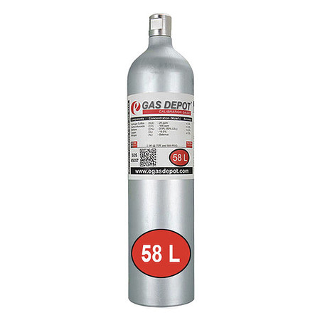 HONEYWELL Calibration Gas, Benzene/Air, Steel 600-0063-000