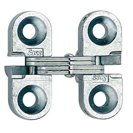 Soss 3/8" W x 1" H Satin Chrome Concealed Hinge 100US26DPB