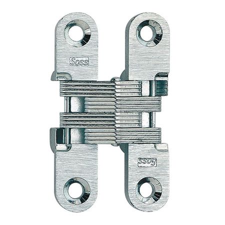 Soss 1/2" W x 2-3/8" H Satin Chrome Concealed Hinge 204CUS26D