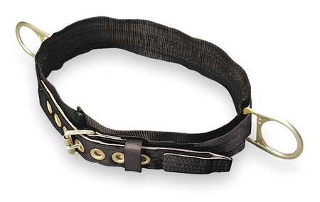 HONEYWELL MILLER Body Belt, 2 D-Rings, Size L 2NA/LBK