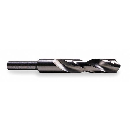 Cle-Line Reduced Shank Drill Bit, 3/4 in Drill Bit, 118 Degrees Drill Bit Point Angle, High Speed Steel C20748