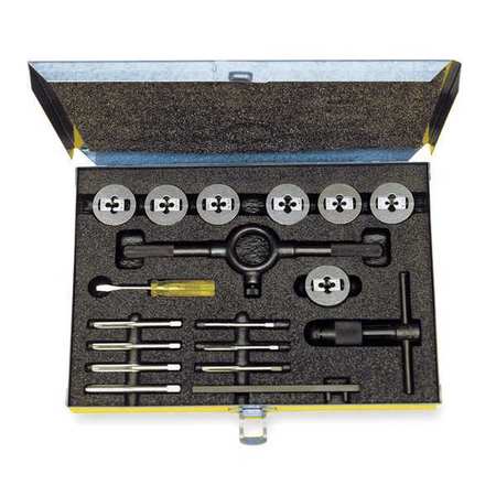 CLEVELAND 16PC Plug Hand Tap and Two-Piece Die Set 5514 Cle-line 7 Sizes M6 To M18 C00614