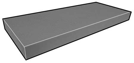 FIBERGRATE Covered Stair Treads, Medium Grit Surface, Corvex Resin, Light Gray 879510