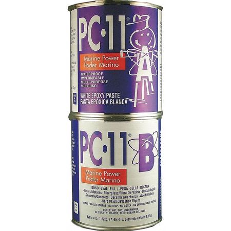 PC PRODUCTS Epoxy Adhesive, PC-11 Series, Off White, Can, 1:01 Mix Ratio, 12 hr Functional Cure 640111