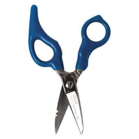 JONARD TOOLS 6-1/4" Electricians Scissors, Serrated Cut, Right Hand ES-1964ERG