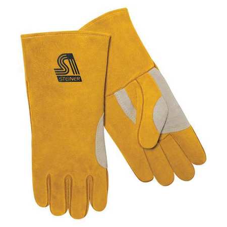 STEINER Stick Welding Gloves, Cowhide Palm, L, PR 021NT-L