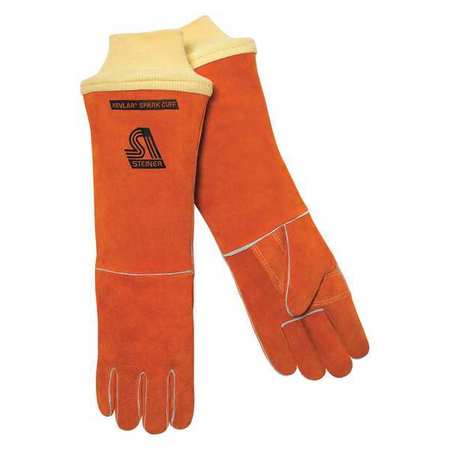 STEINER Stick Welding Gloves, Cowhide Palm, L, PR 21918-KSC-L
