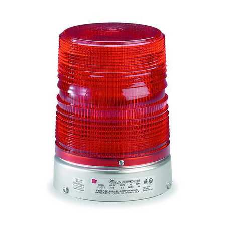 FEDERAL SIGNAL Warning Light, Double Flash Strobe, Red 131DST-120R