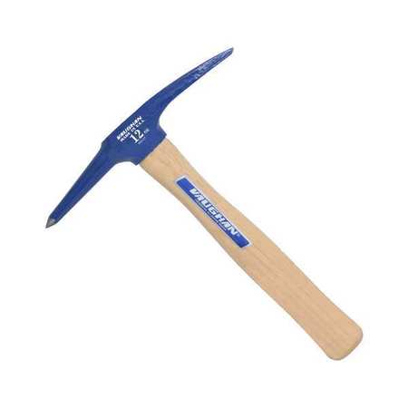 VAUGHAN 12 oz. Welding Chipping Hammer, 1 1/4 in L Blade, 13 1/4 in L Hickory Handle WC12