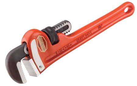 Ridgid 8 in L 1 in Cap. Cast Iron Straight Pipe Wrench 8