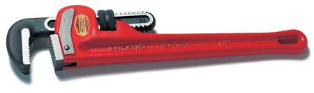 Ridgid 8 in L 1 in Cap. Cast Iron Straight Pipe Wrench 8