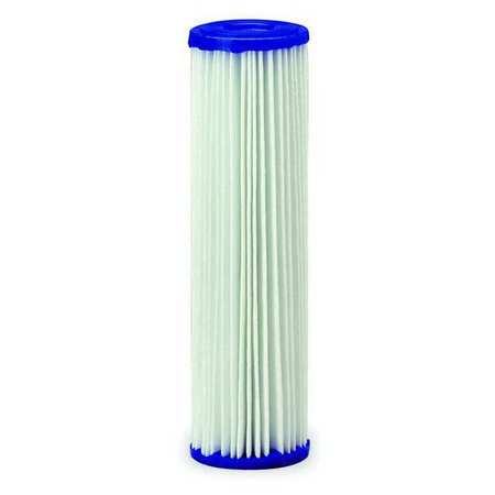 PENTAIR/PENTEK Pleated Filter Cartridge, 10 gpm, 30 Micron, 2-5/8" O.D., 9 3/4 in H 155017-75