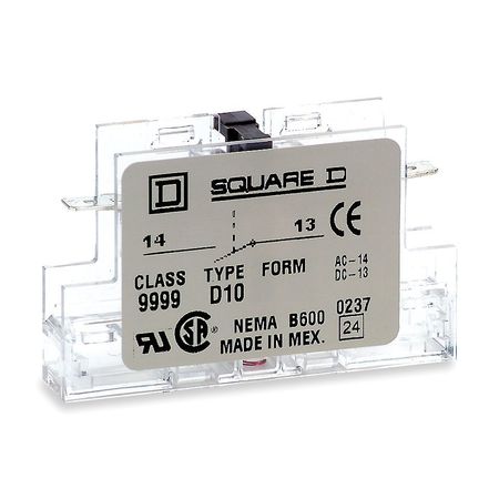 SQUARE D Auxiliary Contact, 1 NC 9999D01