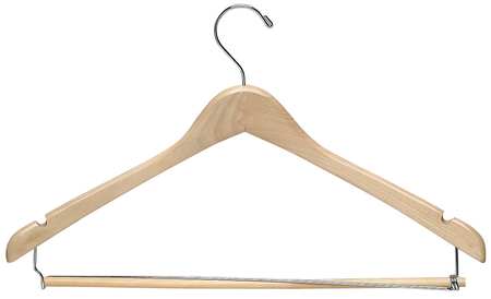 Honey-Can-Do Wood Suit Hanger, Classic, PK6 HNGT01264