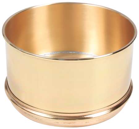 HUMBOLDT Separator Pan, Brass, 8 In Dia, 4 In Deep 5DPF7