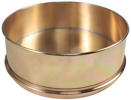 ZORO SELECT Separator Pan, Brass, 12 In Dia, 4 In Deep 5DPF0