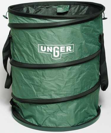Unger 40 gal Collapsible Litter Bags, 23 in x 27 in, Green NB300