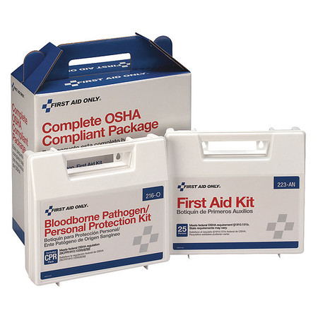 FIRST AID ONLY First Aid and BBP Kit, Bulk, 139Pcs 227-CP