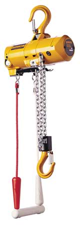 Harrington Air Chain Hoist, 500 lb. Cap., 20 ft. Lift AH500C-20