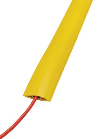 Hubbell Wiring Device-Kellems Cable Protector, 1 Channel, Yellow, 5 ft. L FT3Y5