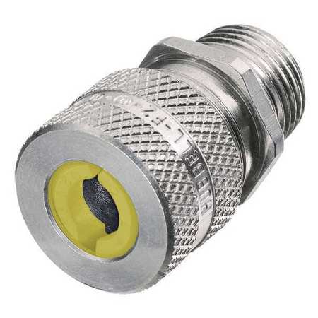 Hubbell Wiring Device-Kellems Liquid Tight Connector, 3/4in., Yellow SHC1037