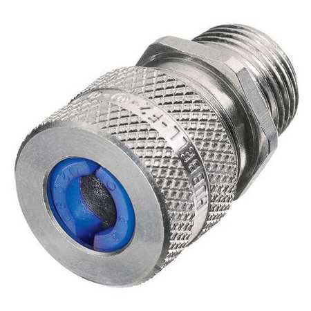 Hubbell Wiring Device-Kellems Liquid Tight Connector, 1/2 in., Blue SHC1025