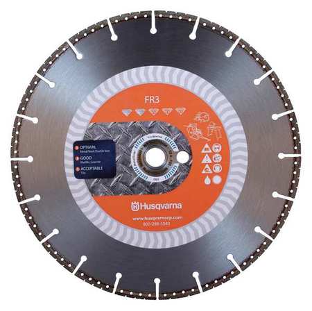 Husqvarna Diamond Saw Blade, Fire Rescue, 14 in. Dia FR3-14