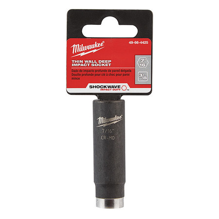 Milwaukee Tool SHOCKWAVE Impact Duty 3/8" Deep Well Socket 7/16" 49-66-4425