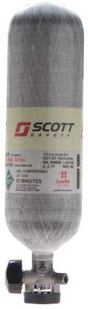 3M Scott SCBA Cylinder, 4500 psi, Gray, Carbon Fiber 804721-01