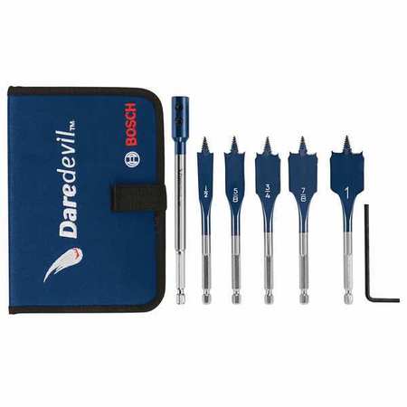 Bosch Stubby Spade Bit Set, 4 In. L, 6 pcs. DSBS5007P