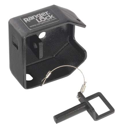 Ranger Lock Padlock Guard, Hardened Steel, Blk, 2"L RDSR-00