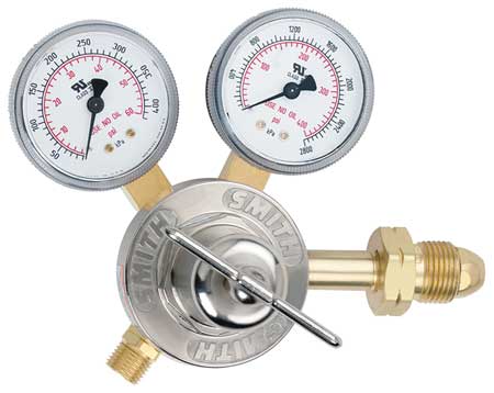 SMITH EQUIPMENT Gas Regulator, Single Stage, CGA-510, 50 psi, Use With: Liquefied Propane 30-50-510