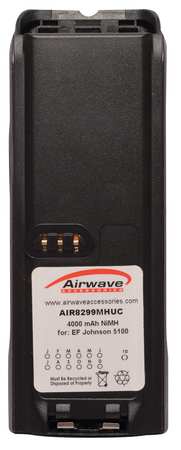 AIRWAVE ACCESSORIES Battery Pack, NiMH, 7.5V, For EF Johnson AIR8299MHUC