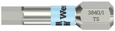 WERA Torsion Bit, Metric, 1/4", Hex, 2mm, 1", SS 05071071001