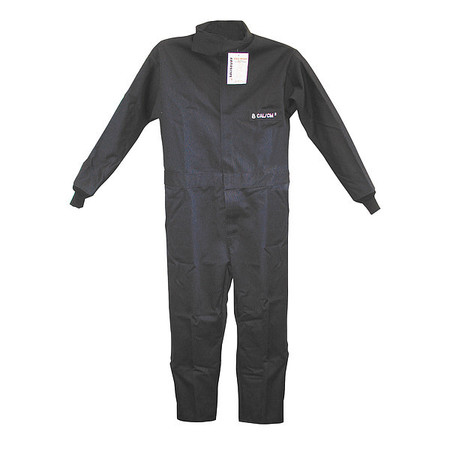 SALISBURY Flame-Resistant Coverall, Navy, 3XL, HRC2 ACCA8BL3X