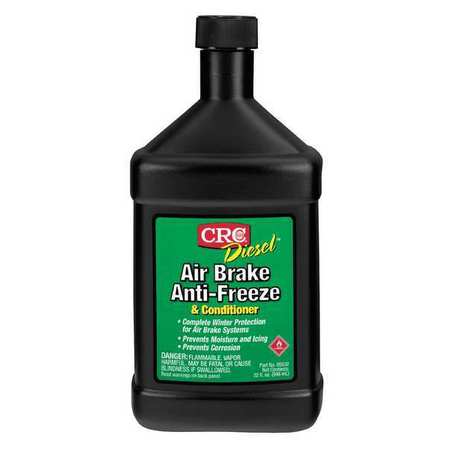 CRC Air Brake Antifreeze/Conditioner, Bottle, 32 oz, For Air Brake Systems, Colorless, Liquid 05532