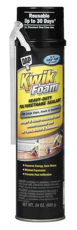 Dap Spray Foam Sealant, 20 oz, Tan 7565020012