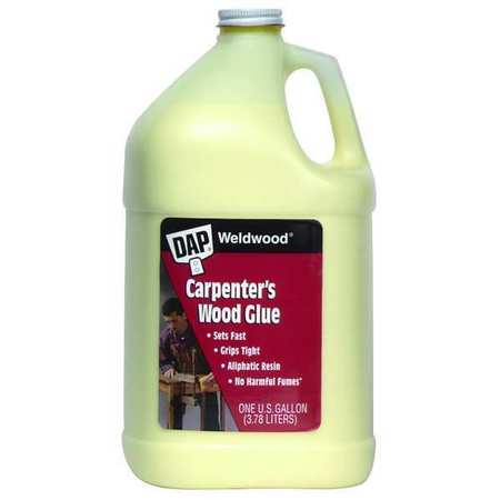 Dap All Purpose Glue, Weldwood Series, White, 3 day Full Cure, 1 gal, Bottle 00498