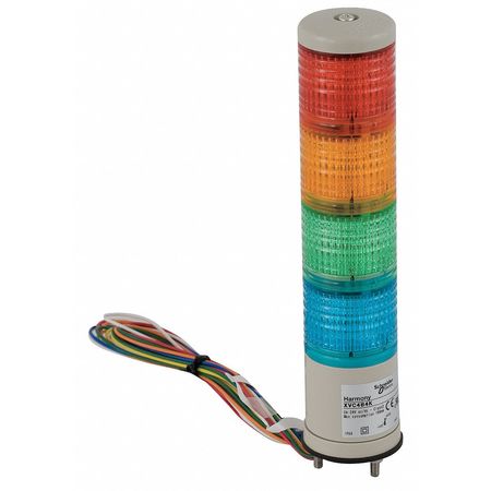 Schneider Electric Tower Light, 40mm, Steady, 0.10A XVC4B4K