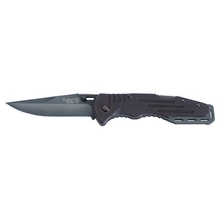 Sog Salute(TM) Folding Knife, Black Oxide FF11-CP