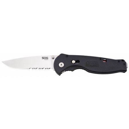 Sog Flash(TM) II Folding Knife, Satin FSA98-CP